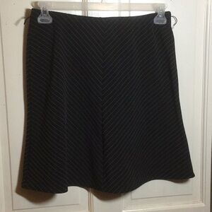 🍁Joey B Black Skirt with white stripes. Medium